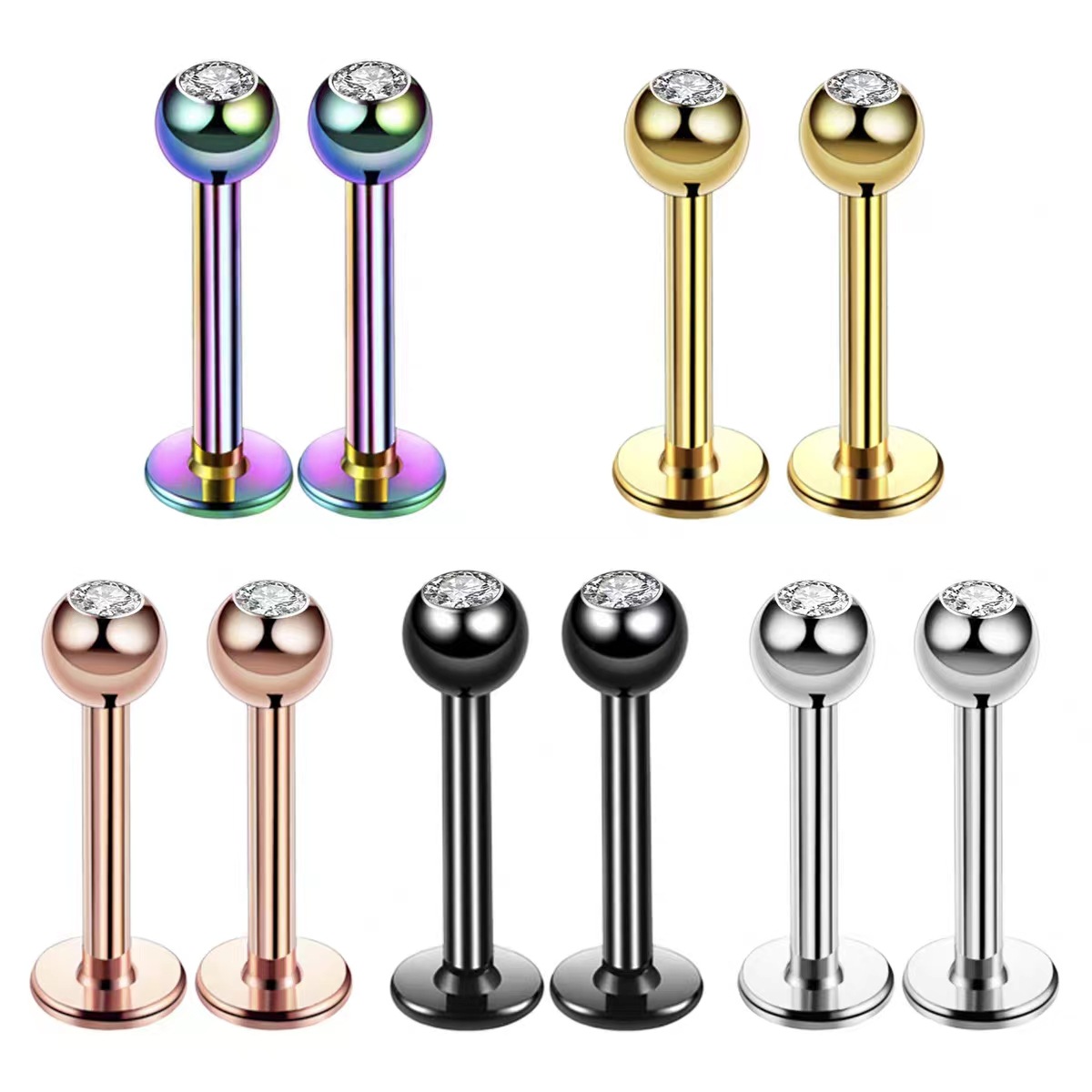 Perhiasan Anting Tindik Labret - Body Jewelry Earrings ulasan dan harga