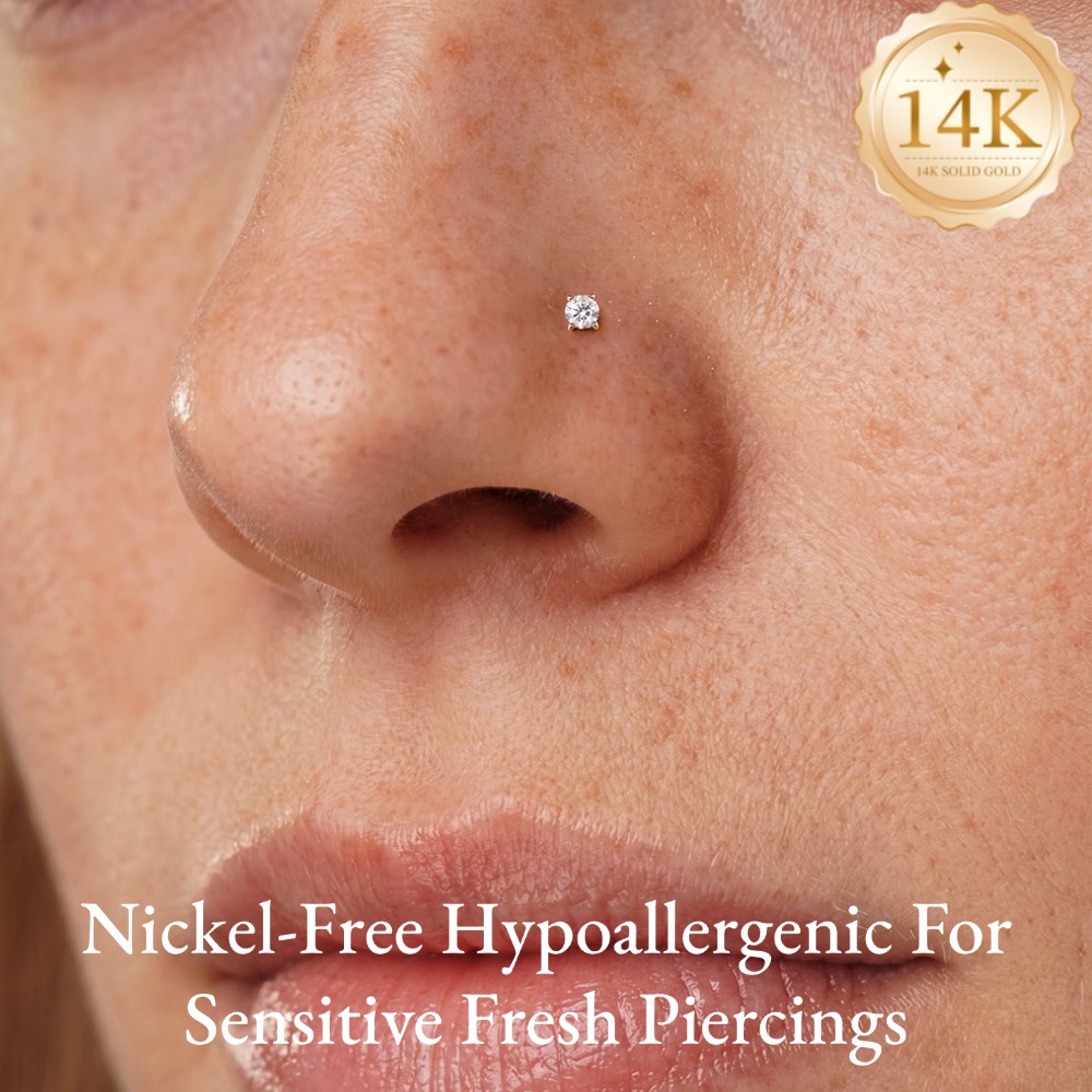 Anting Hidung Minimalis DIeSch - Yellow Body Jewelry ulasan dan harga
