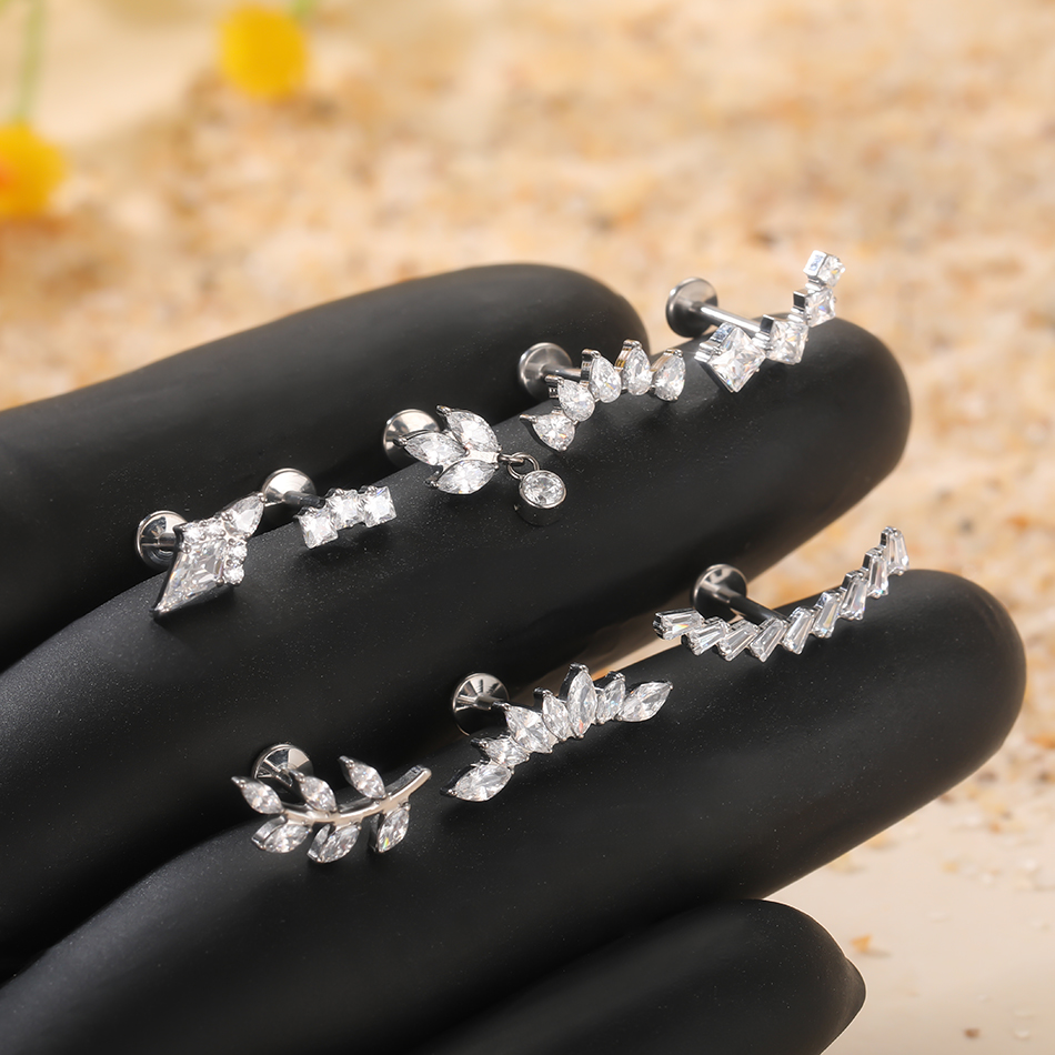 1 Buah/5 Buah G23 Anting Berul - Body Jewelry Internally Threaded ulasan dan harga