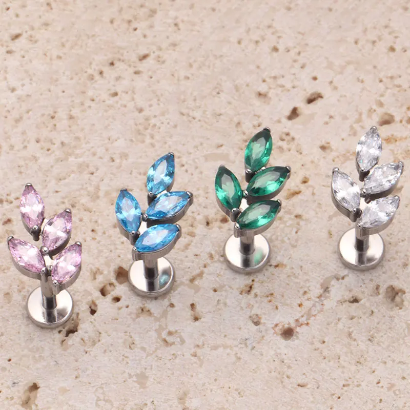 G23 permata Titanium CZ tindik - Body Jewelry Internally Threaded ulasan dan harga