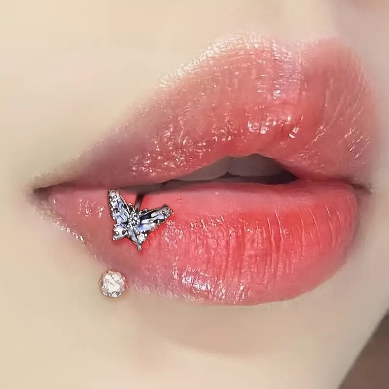 Cincin Bibir Titanium ASTM F13 - Body Jewelry Earrings ulasan dan harga