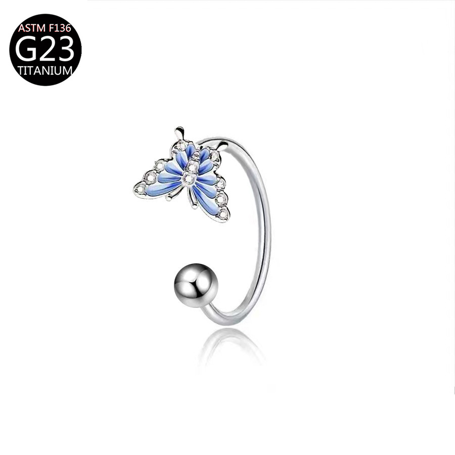 Cincin Bibir Titanium ASTM F13 - Body Jewelry Earrings ulasan dan harga
