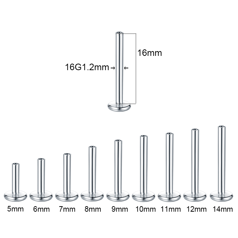 10 Buah/Set Aksesori Pengganti - Body Jewelry Internally Threaded ulasan dan harga