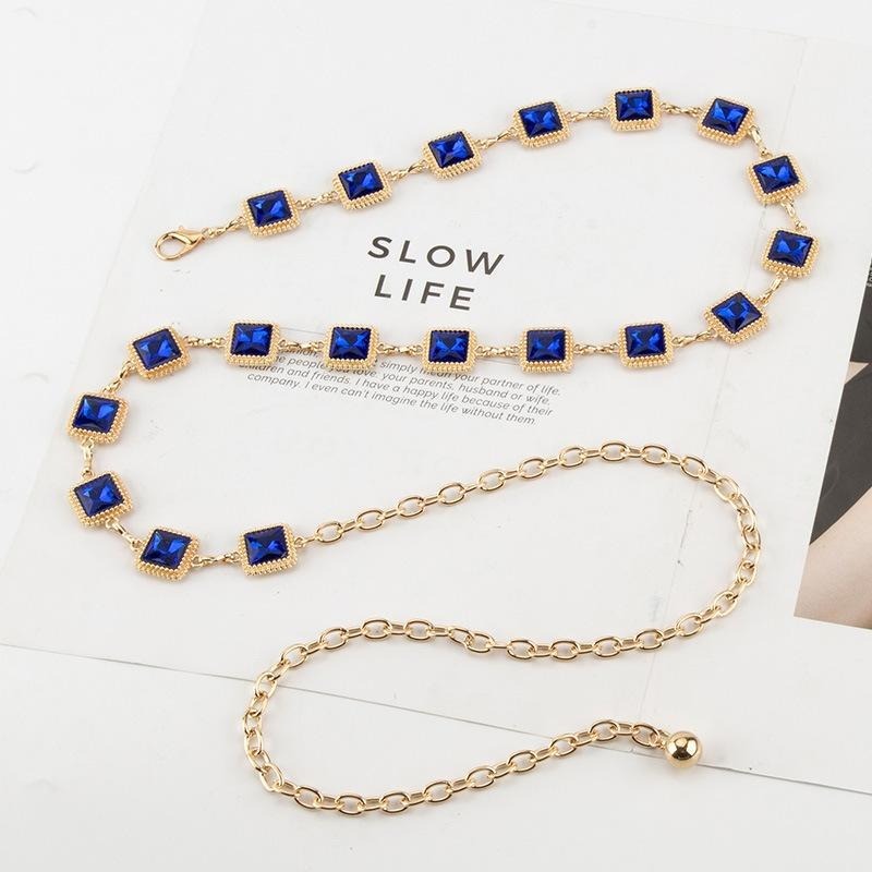 Rantai Pinggang Logam Berlian  - Yellow Body Jewelry ulasan dan harga